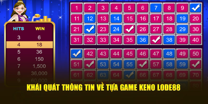 Khái quát thông tin về tựa game keno Lode88